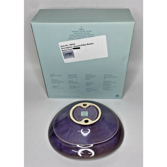 PartyLite Unwind Pillar Holder Retire NIB P15D/P8576 - Picture 2 of 2